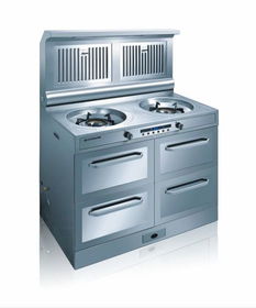 南京美大集成环保灶 侧吸下排厨具的革新设计